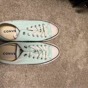 Converse Light Teal Low-Top Sneakers